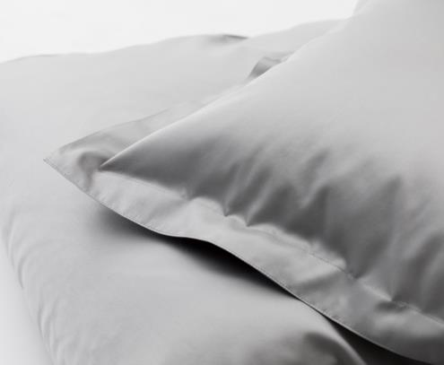 Ropa de cama DUX satinada lisa gris
