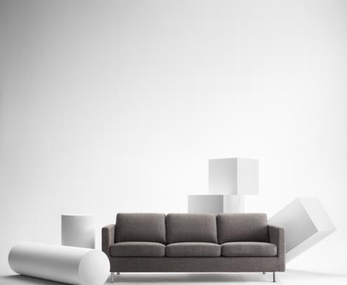 Fredrik 3 plazas cromado tosca 24